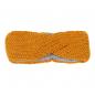 Preview: Gelbes tolles sehr feines Stirnband 100% Wolle mit Fleece gefüttert Handarbeit Nepal